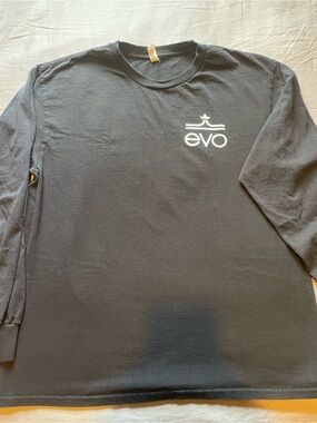 Evo Men's Black Long-Sleeve Logo Tee Whistler Mountain